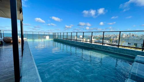 Flat no Bessa a 50m do mar - Rooftop com vista - Recepção 24h - Foto 3