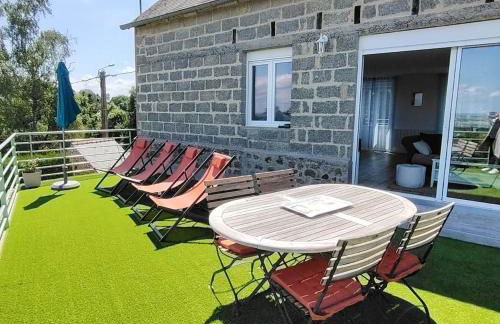 Terrasse du Mont St Michel, vue imprenable, appart cosy proche Mont St Michel - Foto 39
