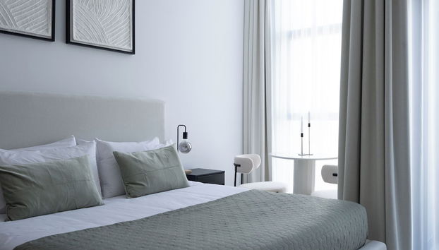 Waves - Comfort and Style in a 21st-Floor Studio With View - Foto 3, Habitación