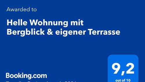 Helle Wohnung mit Bergblick & eigener Terrasse - Foto 2