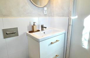 Domek lubiana180 WABI SABI w lesie jacuzzi sauna kominek - drewno w cenie pobytu - nad jeziorem Kaszuby pieski tylko do 10kg za dodatkową opłatą - Foto 46