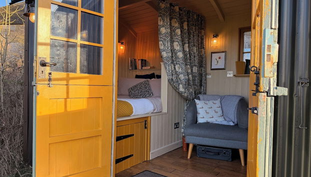 Cosy Romantic Shepherd hut in Open Countryside - Foto 5, Habitación