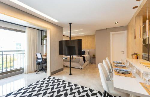 Luxuoso Apt Batel - 4 Minutos do Shopping Pátio Batel c/ Garagem, Piscina, Sauna e Academia - Foto 23