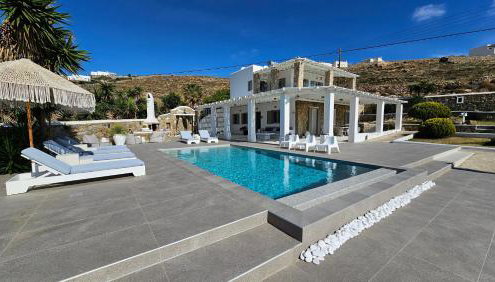 Villa "Kalli" with private pool - beachfront - Kalo Livadi - Foto 2, sunbed