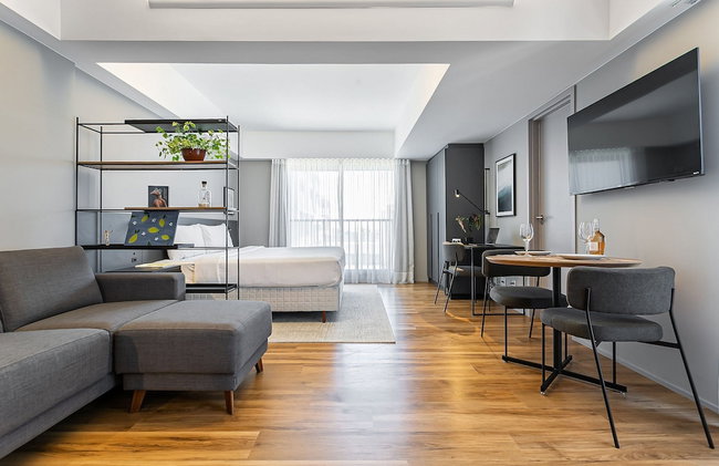 Studios Rio Branco by Viva - Prédio moderno, aptos com cama king-size no centro de Floripa - Foto 4