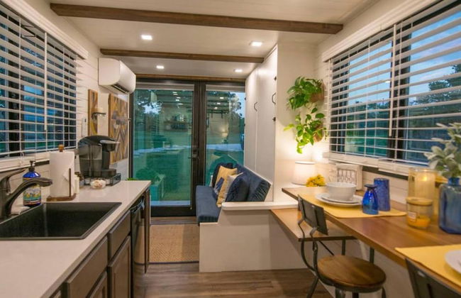 Yellow Blue Elegant Container Tiny House - Foto 13