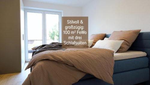 Ferienhaus Höckelheim - FeWo Blaue Lagune - neu, modern & geräumig - 100 qm - 3 Schlafzimmer - bis 6 Gäste, Babies reisen gratis - Garten, Grill & Terrasse - Fußbodenheizung - Smart-TV - Küche mit Backofen, Spülmaschine & Toaster - nahe Göttingen - Foto 1