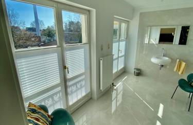 Villa am Steinhuder Meer App Suite-La Fleur-mit Pantry Küche, Luftreinigungssystem, Garten, WLAN - Foto 9