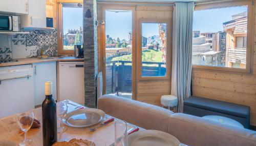 Studio cabine vue montagne au pied des pistes & commerces - Foto 2, pet friendly