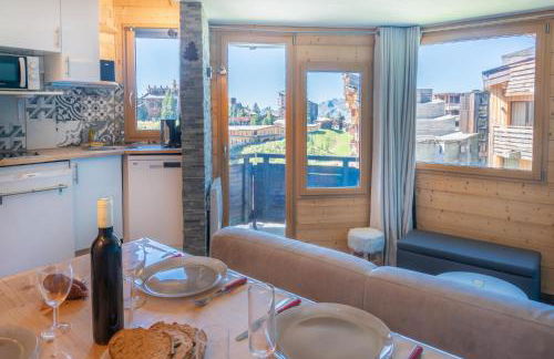 Studio cabine vue montagne au pied des pistes & commerces - Foto 2