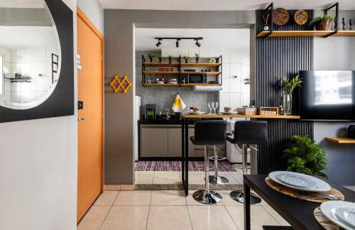 Flats Praia Uberlandia - Apt próximo ao Praia Clube - Area de lazer com Portaria 24 horas, piscina, academia, brinquedoteca, churrasqueira e áreas verdes para caminhadas - Foto 57