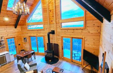 Modern Mountaintop Log Home with Amazing Views! - Foto 1
