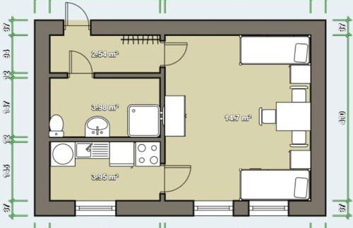 2 Bett Monteurwohnung in Zeithain - Foto 4