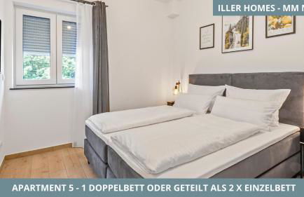 Iller Homes Memmingen - Moderne Fewos mit Terrasse für bis zu 7 Pers mit Parkplätzen - Foto 28