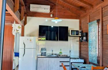 Chalés Praia do Rosa piscina compartilhada - Foto 31