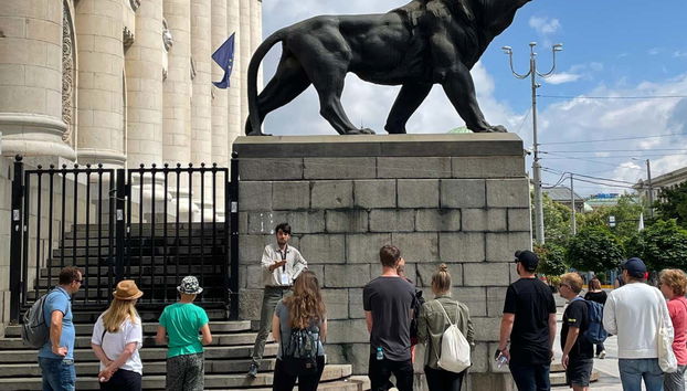 L'un des arrêts du free tour