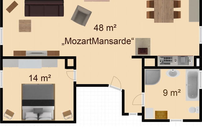 Holiday Apartment Mozartmansarde - Foto 10