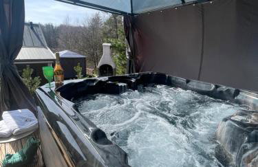 Osada Skoczkowo komfortowe domki z prywatnymi wannami hot-tub nad jeziorem- sauna- balia- prywatny staw wędkarski - Foto 10