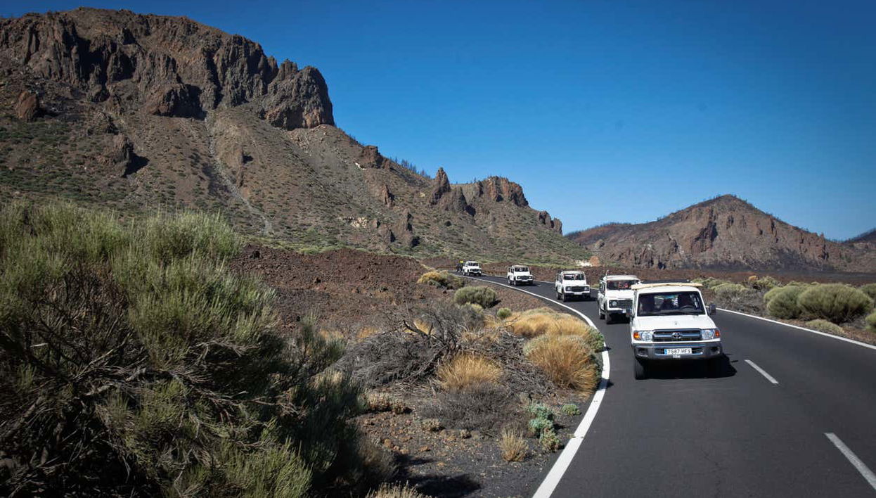 Durante o tour de 4x4 pelo Teide