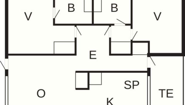 6 Person Holiday Home on a Holiday Park in Hanstholm - Foto 3, Plano