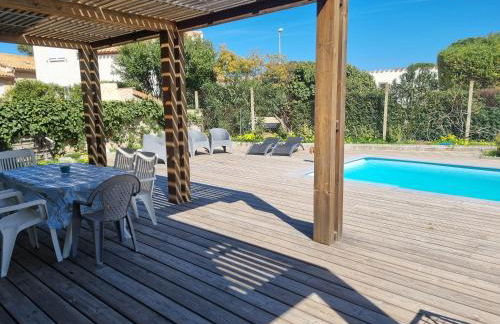 Piscine privative, CLIM, WIFI, 150m de la plage, 6 couchages, bel appartement rdc - Photo 15