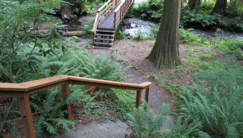 Secluded Forest Cabin in Rhododendron near Mt Hood Village in Oregon - Foto 5, Garden