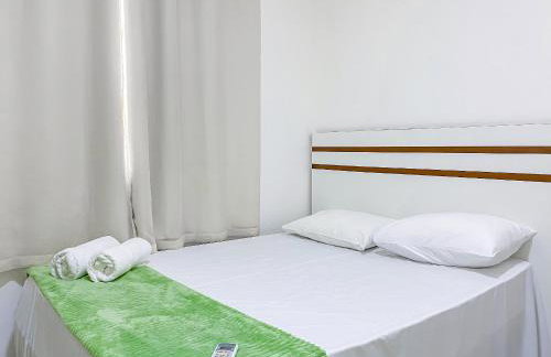 Apto Térreo com 2 quartos (ambos com ar split), sendo 1 suíte, internet privativa 300MBPS, no Residencial Vila Regina, condominio com piscina e área gourmet bem próximo a praia de Taperapuã - Foto 33