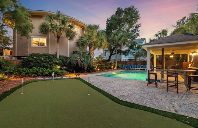 Private Pool, Putting Green & Steps to Isle of Palms Beach Paradise on Palm - Foto 45