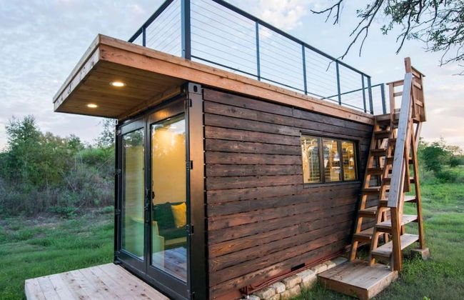Yellow Blue Elegant Container Tiny House - Foto 1