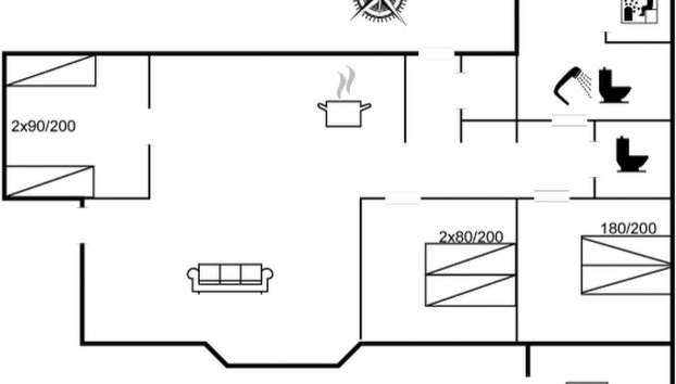 "Barne" - 4km from the sea - Foto 2, Floorplan