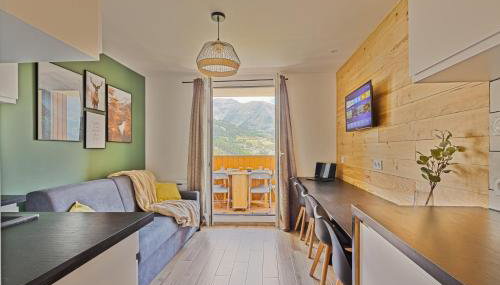 Studio de charme avec vue sur le Val d'Allos, parking et Wifi gratuit - Foto 3