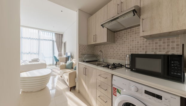 Luxe Studio at Seven Palm With Infinity Pool - Foto 4, Habitación