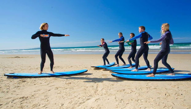 Practice in the sand