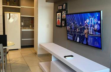 Flat Beach Class Excelsior - Apto Completo para 4 pessoas vista rio e mar - Foto 43