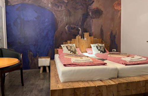 Glückliche Kuh-Villa - Achtsamer Rückzugsort mit Traumgarten, Schwimmteich & Raum zum Sein bis 18 Personen - Allgäu - Foto 32