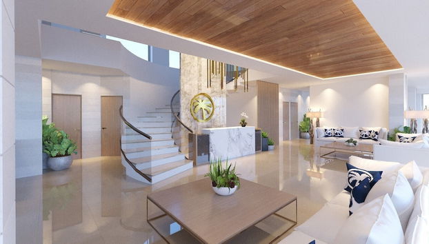 Coin salon dans le hall