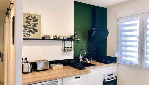 L'alcôve - T2 Calme, Terrasse & Parking privé - Foto 4, stove, pet friendly, toaster, minibar