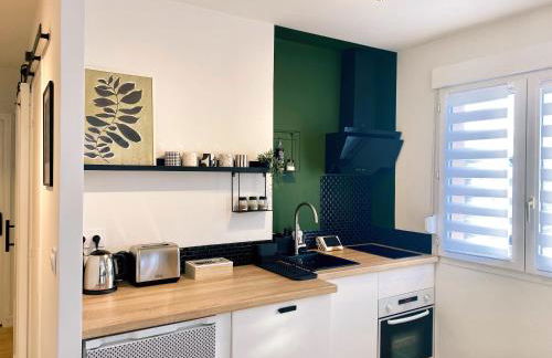 L'alcôve - T2 Calme, Terrasse & Parking privé - Foto 4