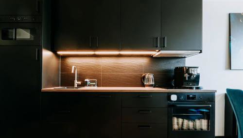 Blue Apartment Portovo w Gdańsku blisko Starego Miasta - Foto 4, stove