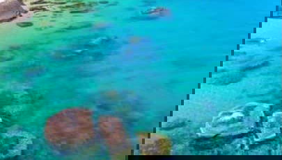 Crystal-clear waters we can swim in