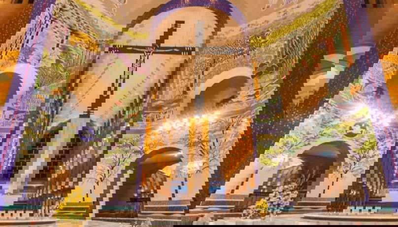 Nef centrale de la basilique, où vous assisterez à une messe