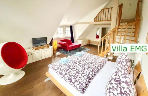 Villa EMG Ferienhaus in Alleinlage mit Privatsee Jacuzzi und Sauna für bis zu 22 Personen bei Osnabrück - Foto 32