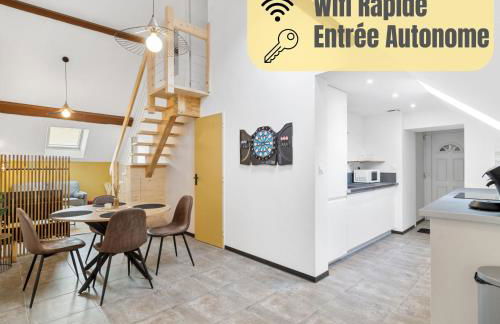 Le Duplex Moutarde, prox centre et Gare, 50m2, climatisation - Foto 1