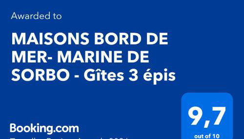 MAISONS BORD DE MER- MARINE DE SORBO - Gîtes 3 épis - Foto 2