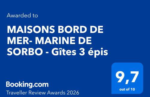 MAISONS BORD DE MER- MARINE DE SORBO - Gîtes 3 épis - Foto 2