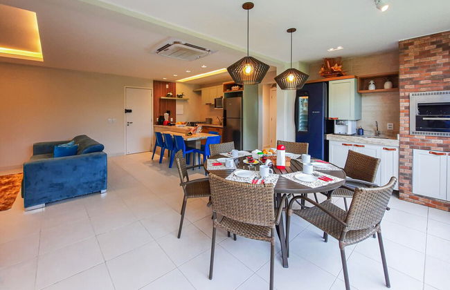 VG Sun Pé na Areia Luxuoso Térreo Gourmet 8 pessoas By DM Apartments - Foto 26