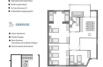 Frankfurter 21 Haus - 2 WE, 2 Küchen, 2 Bäder, 6 SZ, 19 Betten - Foto 13
