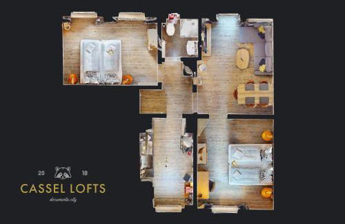 CASSEL LOFTS - Komfortable Wohnung für 4 mit Balkon nahe VW-Werk - Foto 11