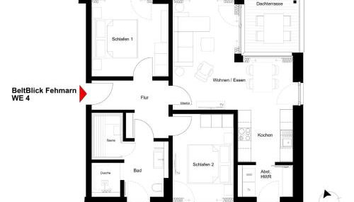 BeltBlick 4 - Moderne Ferienwohnung direkt am Strand mit Sauna und Meerblick! - Foto 2