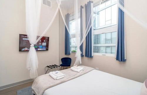 McCormick Oasis with Balcony, Optional Parking, Patio and Gym Sleeps 6 Near McCormick Place, Grant Park, Soldier Field & Museum Campus - Foto 8